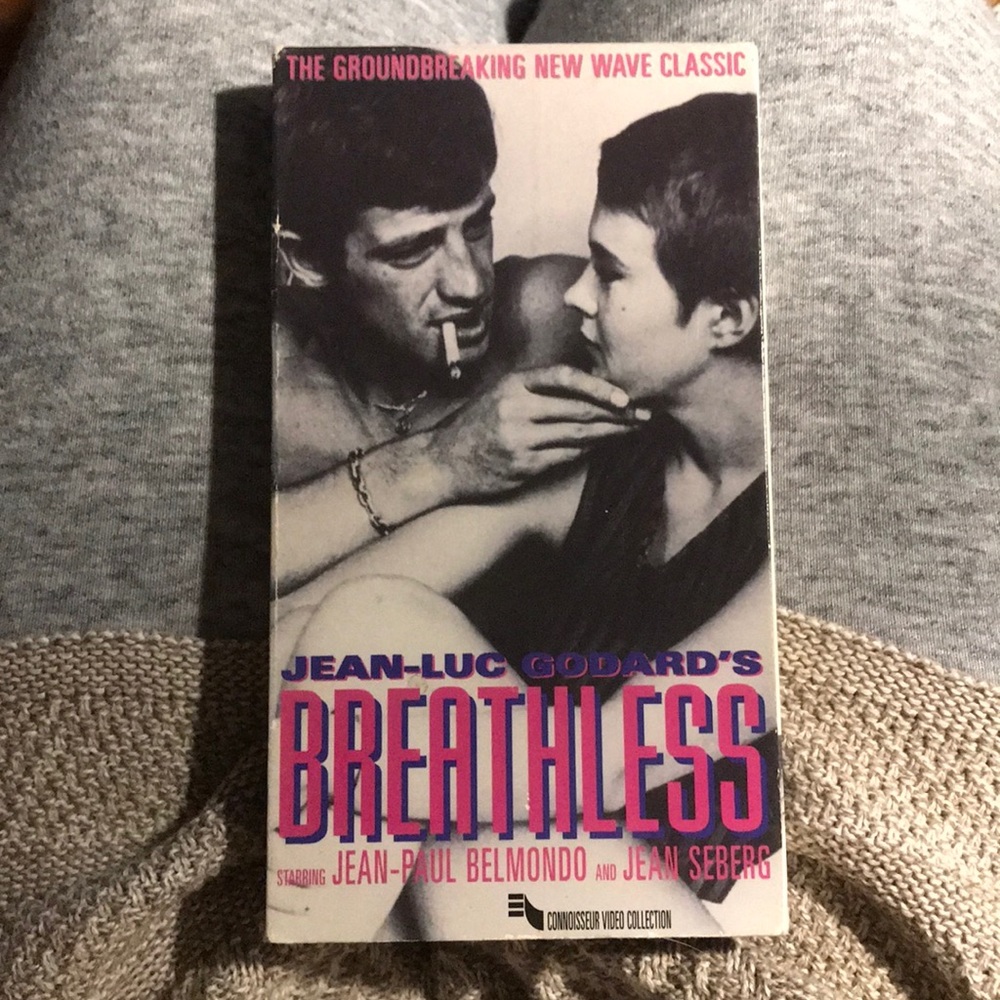 Breathless VHS Jean Seberg Jean-Luc Godard French